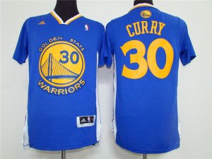 Maillot De Basket Golden State Warriors Stephen Curry 30 Manches Courtes Tissus Sportif Fans Edition Bleu